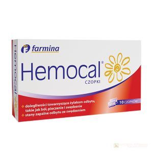 Hemocal czop.doodbyt. 10 czop.