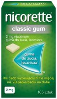 Nicorette Classic Gum 2 mg x 105 szt.