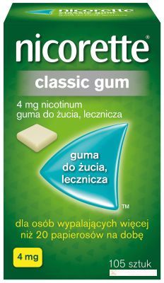 Nicorette Classic Gum 4 mg x 105 szt