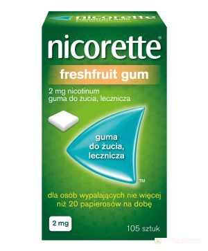 Nicorette FreshFruit Gum 2mg 105szt