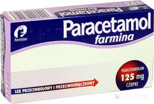 Paracetamol farmina 125 mg x 10 czop. doodbytniczych