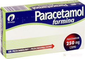 Paracetamol Farmina czop.doodbyt. 0,25g 10